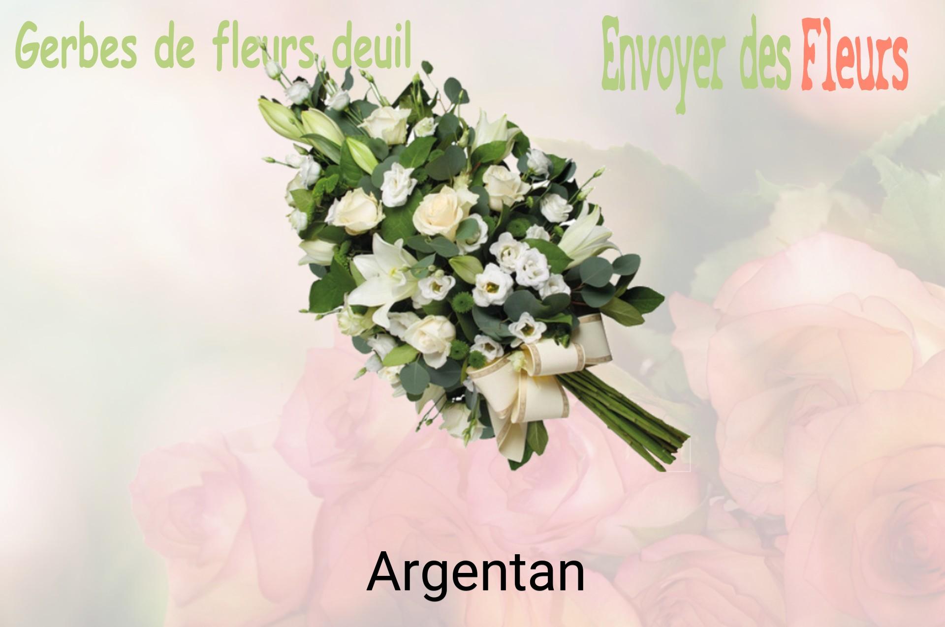 Gerbe de fleurs de deuil livrée à Argentan